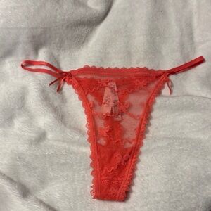 Victoria's Secret Coral Lace Panty